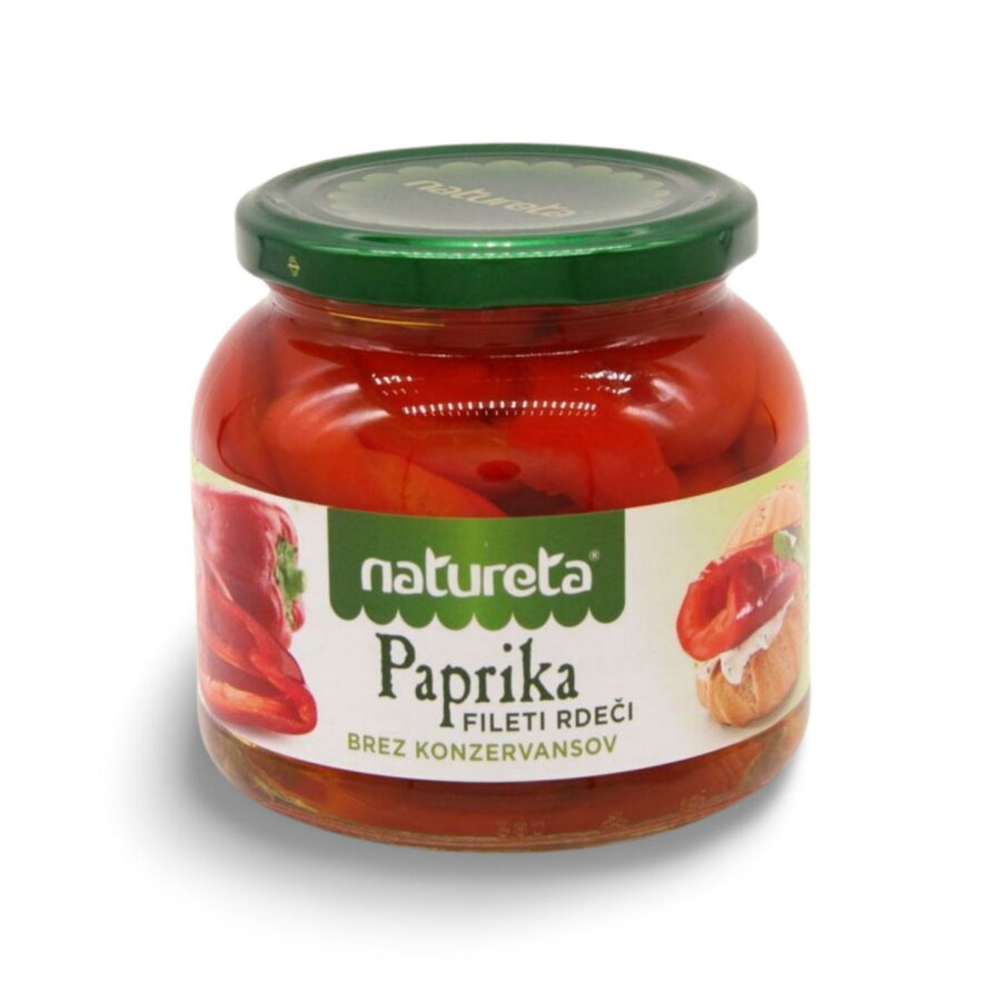 Paprikafilets rot 530g natureta